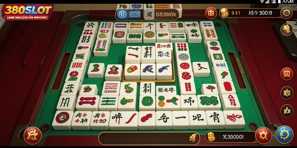 Tampilan gameplay Mahjong yang menarik dari 380SLOT.