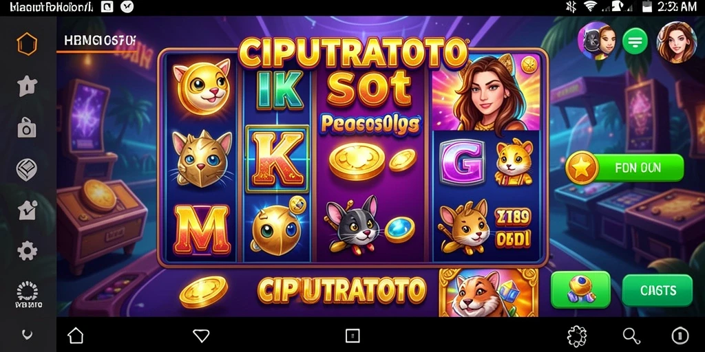 Tampilan menarik gameplay Slot CIPUTRATOTO dengan berbagai tema.