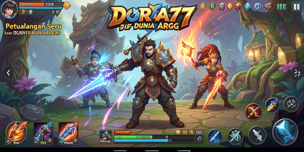 Screenshot menampilkan momen seru dalam pertempuran DORA77.