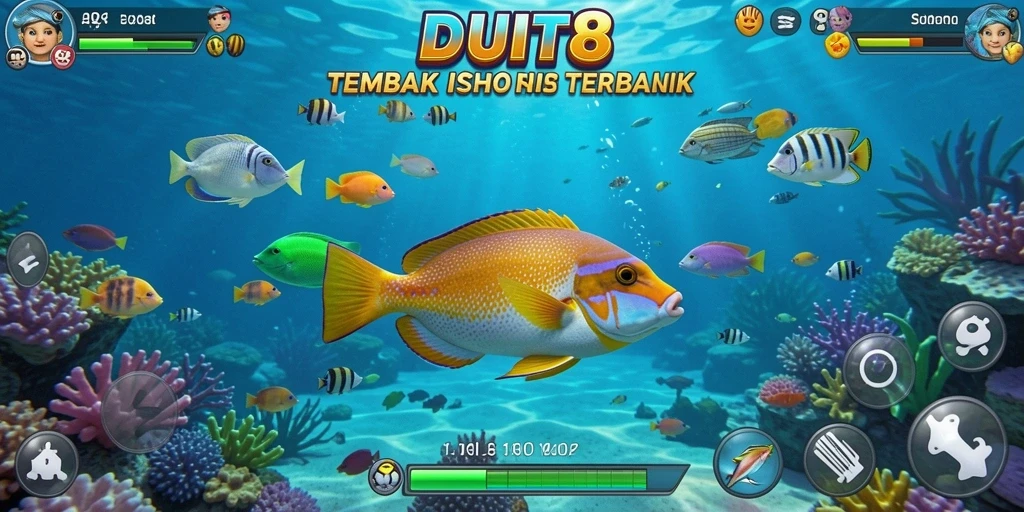 Screenshot gameplay Tembak Ikan yang seru di DUIT8.