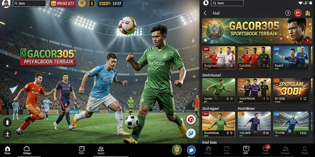 Tampilan menarik dari gameplay GACOR305 yang menyajikan taruhan olahraga.