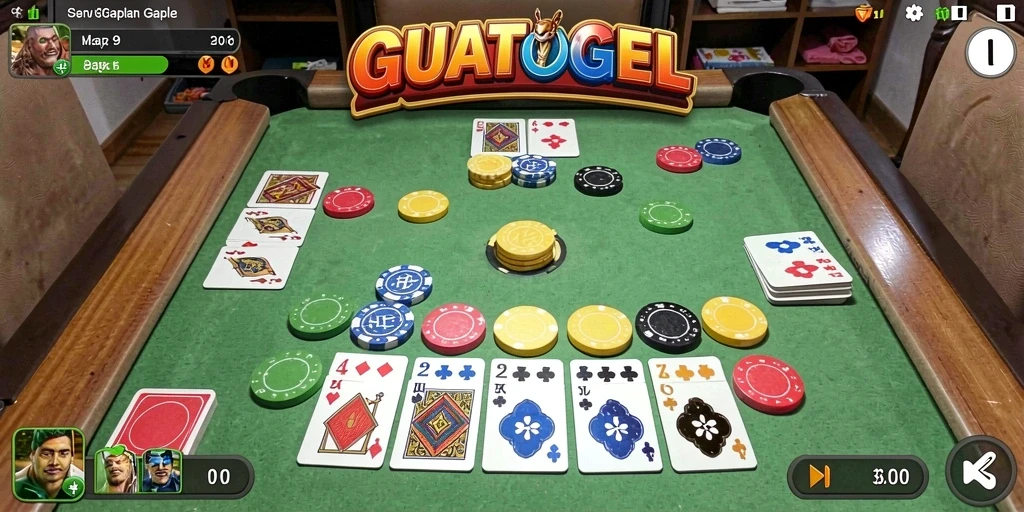 Tampilan gameplay menarik dari GUATOGEL saat bermain Gaple.