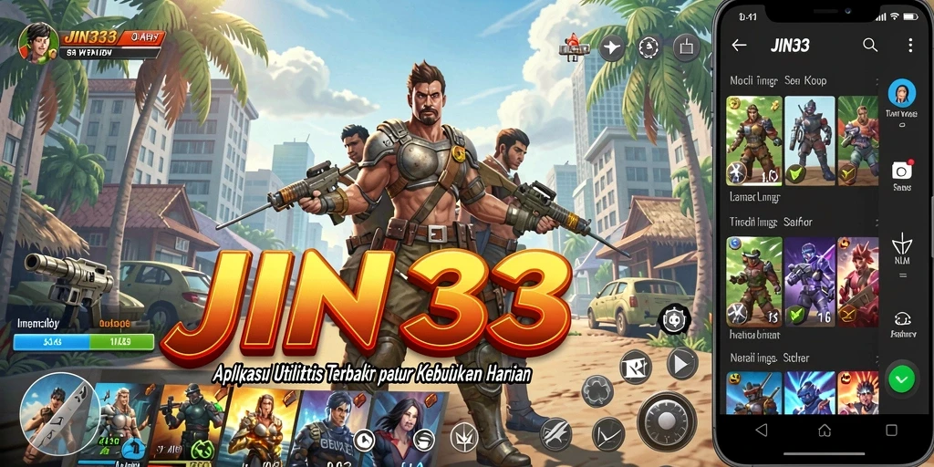 Tampilan utama JIN33 yang memudahkan navigasi pengguna.