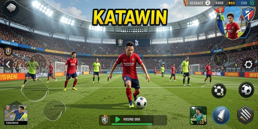 Tampilan gameplay KATAWIN yang seru dan mendebarkan.