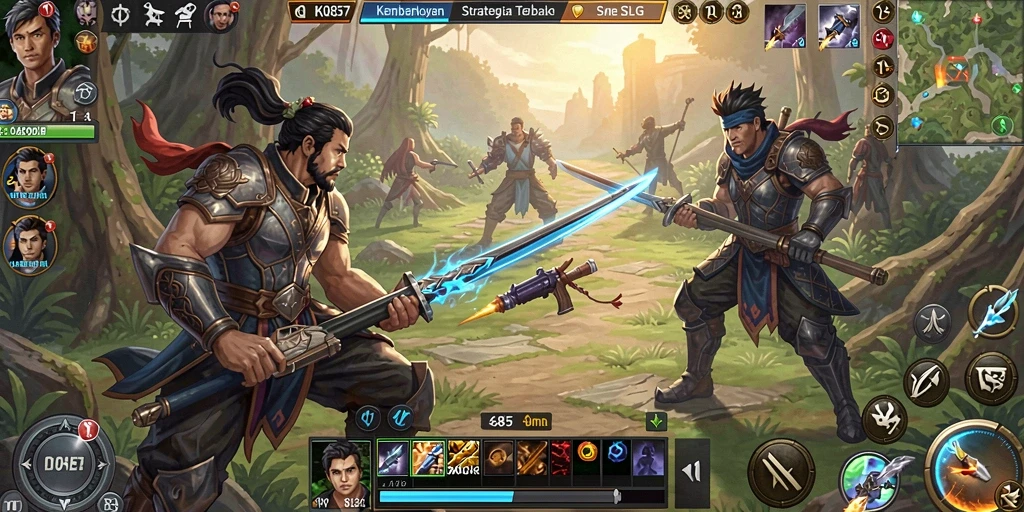 Tampilan gameplay KO857 yang menegangkan dan menarik dalam pertempuran SLG.