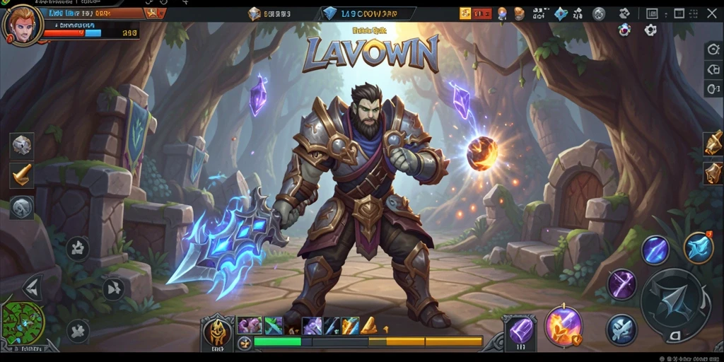 Tampilan gameplay ARPG yang mendebarkan di LAVOWIN.