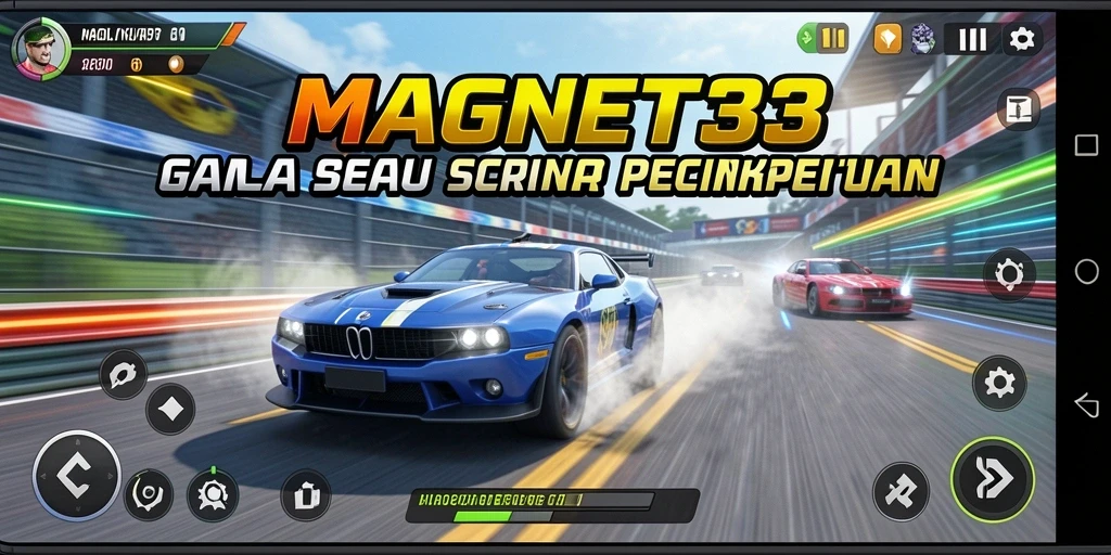 Tampilan gameplay MAGNET33 yang mendebarkan di dunia balap.