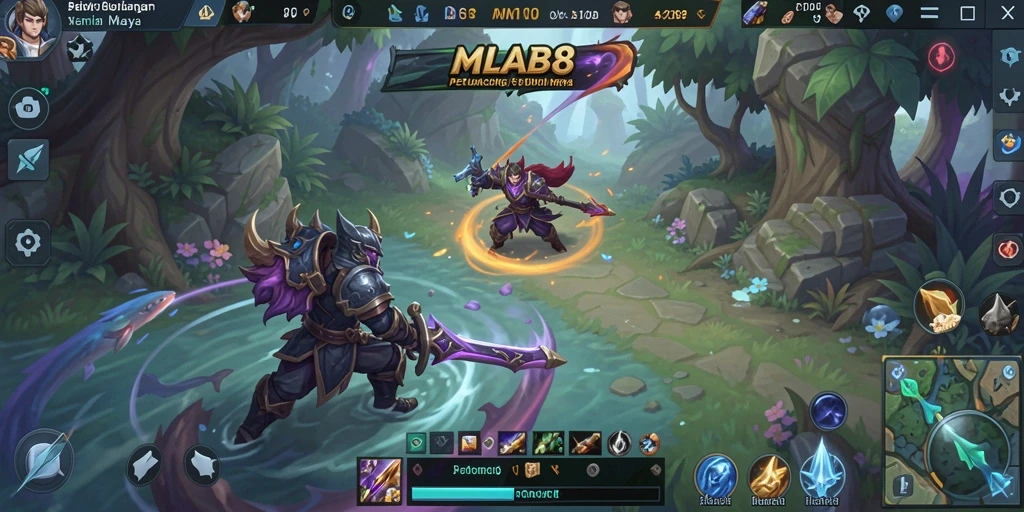 Screenshot utama MLBB8 menampilkan gameplay memancing yang menarik.