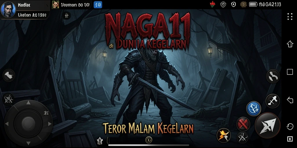 Tampilan gameplay <strong>NAGA11</strong> dengan suasana horror yang mencekam.