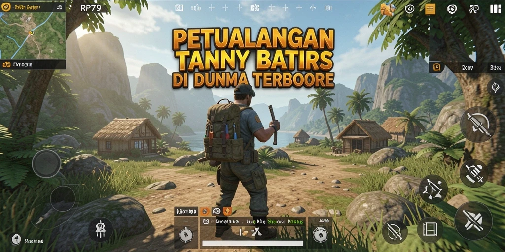 Screenshot gameplay RP79 menampilkan petualangan seru di dunia terbuka.