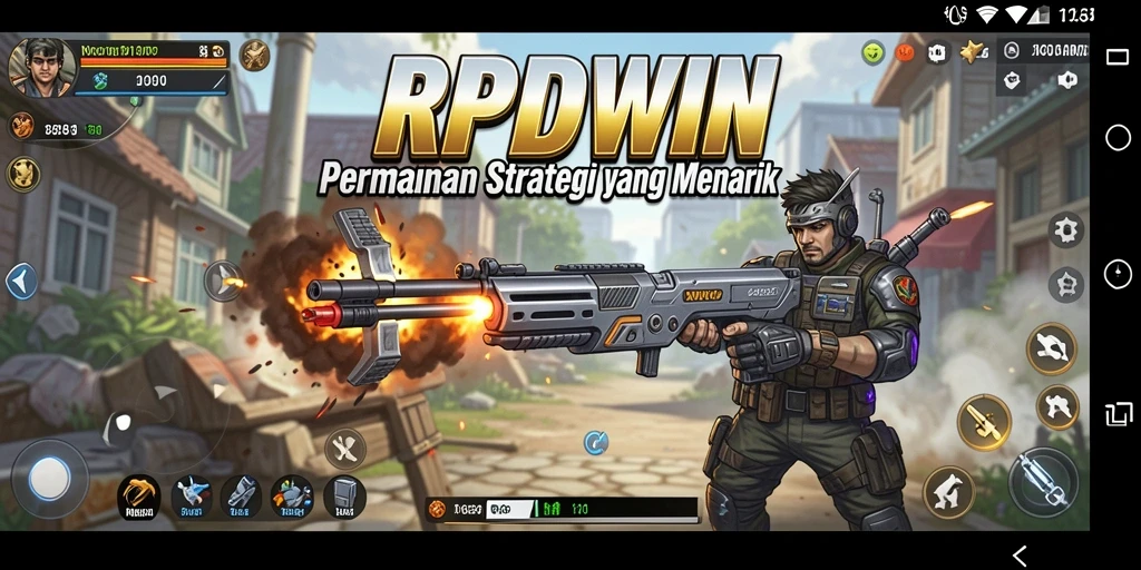 Tangkapan layar RPIDWIN menunjukkan suasana pertempuran strategis yang intens.