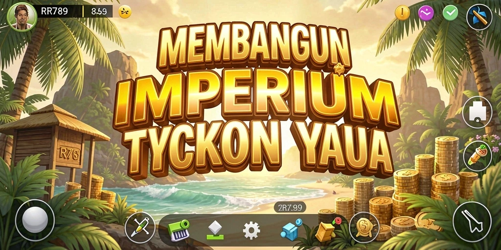 Tangkapan layar gameplay RR789 dengan grafis yang menawan dan fitur Tycoon.