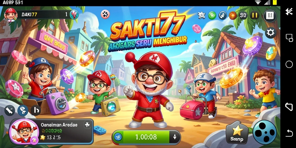 Tampilan gameplay seru di SAKTI77 menunjukkan aksi cepat dan tantangan menarik.