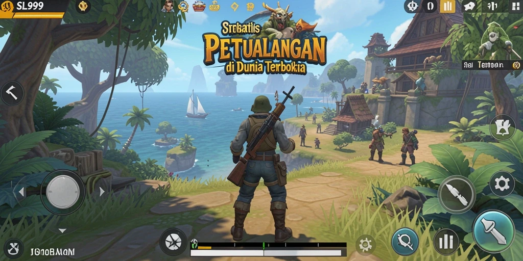 Tampilan gameplay dinamis dan menarik dari SL999 dalam dunia Open World.