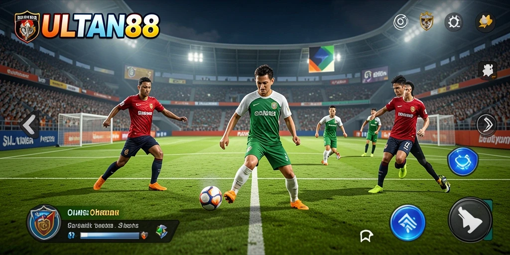 Tangkapan layar gameplay SULTAN88 menunjukkan aksi seru dalam olahraga.