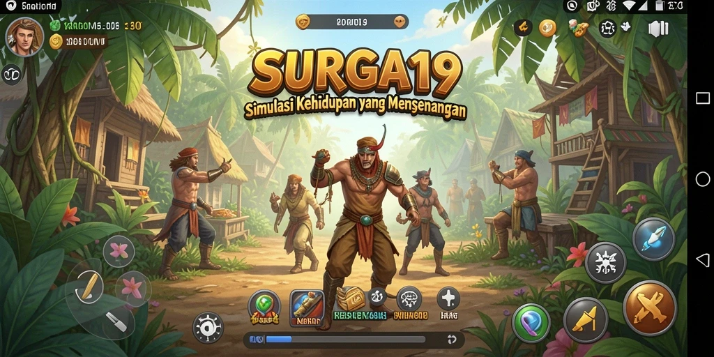 Gameplay menarik dalam SURGA19 dengan simulasi kehidupan yang realistis.