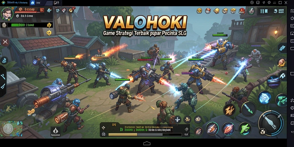 Tampilan gameplay VALOHOKI dengan strategi yang mendebarkan di medan perang.