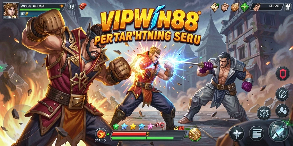 Tampilan menarik dari gameplay pertarungan di VIPWIN88.
