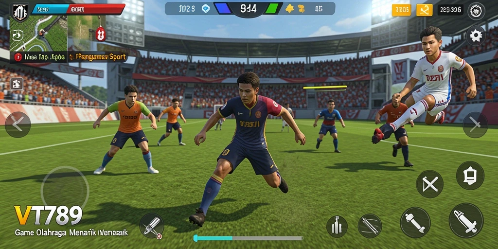 Gameplay seru VT789 dengan aksi olahraga menegangkan.