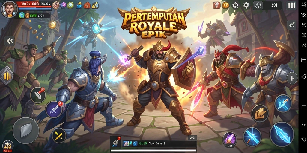 Screenshot gameplay ZK9 menampilkan aksi pertempuran Battle Royale yang mendebarkan.